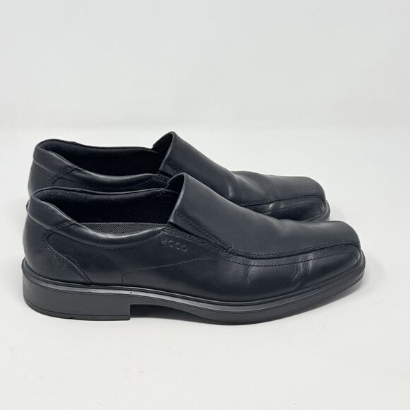 Ecco Helsinki Loafers Mens 13 - 13.5 EU 47 Black Leather Casual Slip On Shoes main image 10